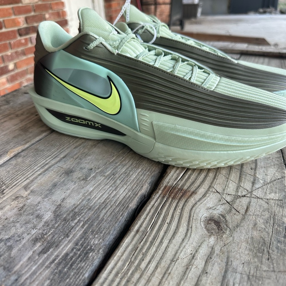 Nike Men's Swim Shoes - Light Green and Black